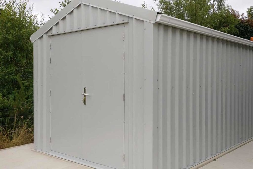 4.2m x 3m Silver Range Goosewing Grey garden shed Shanette Sheds