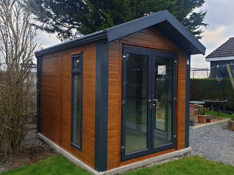 5.2m x 3m Gold Range Garden Shed with French Doors