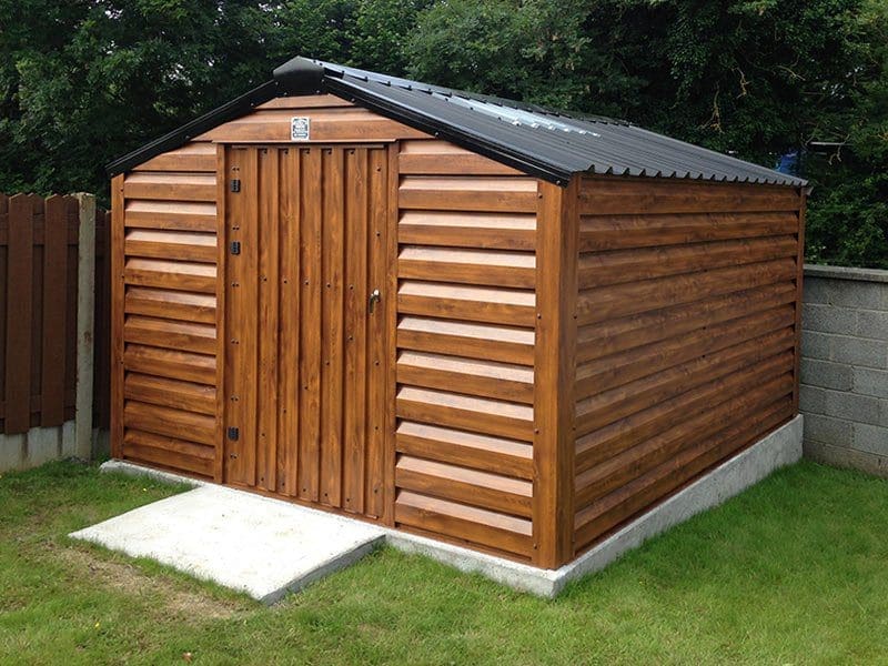 3.2m x 3m Bronze Range Unit with Golden Oak Shiplap upgrade Shanette Sheds