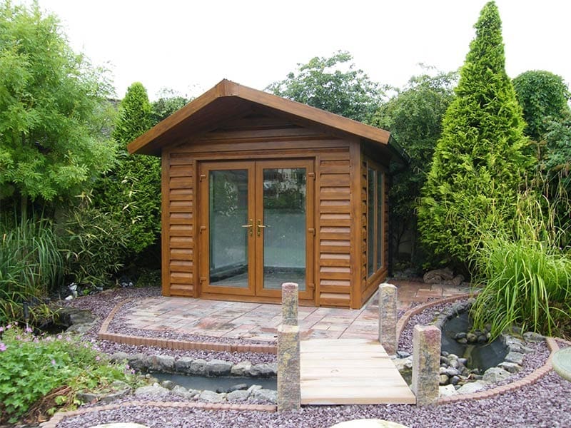 5.2m x 3m Gold Range garden room with Shiplap wood effect upgrade