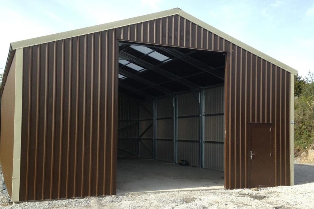 15.2m x 9.2m Bronze Range Unit with 4m walls Shanette Sheds