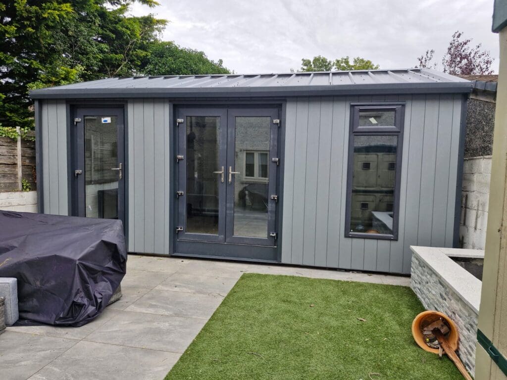 Steel Home Garden Office from Shanette Superior Space clad in Kerrafront