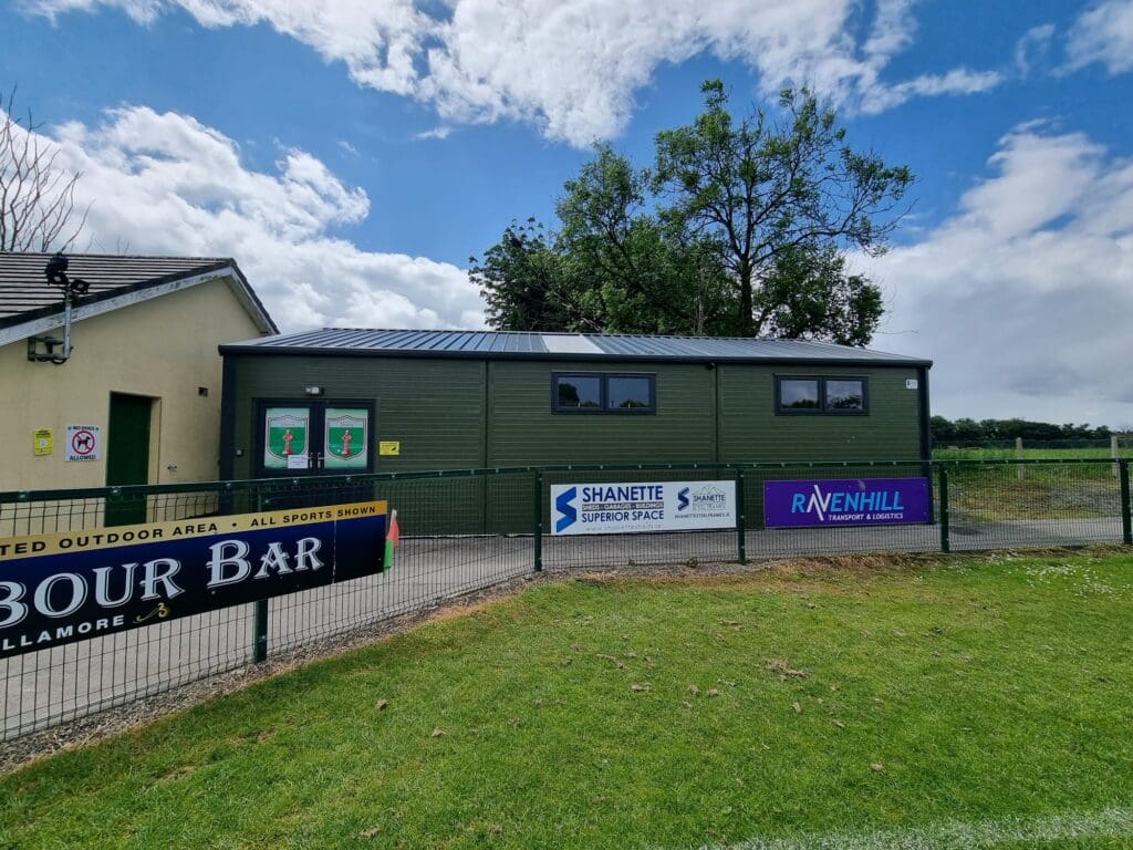 Shanette Steel custom-built GAA club gym interior with free weights and functional training area